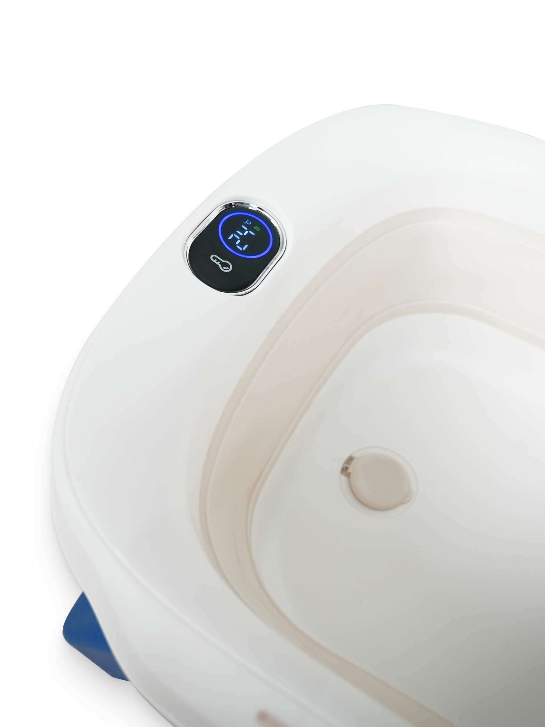 Ванночка для купания новорожденного складная с термометром