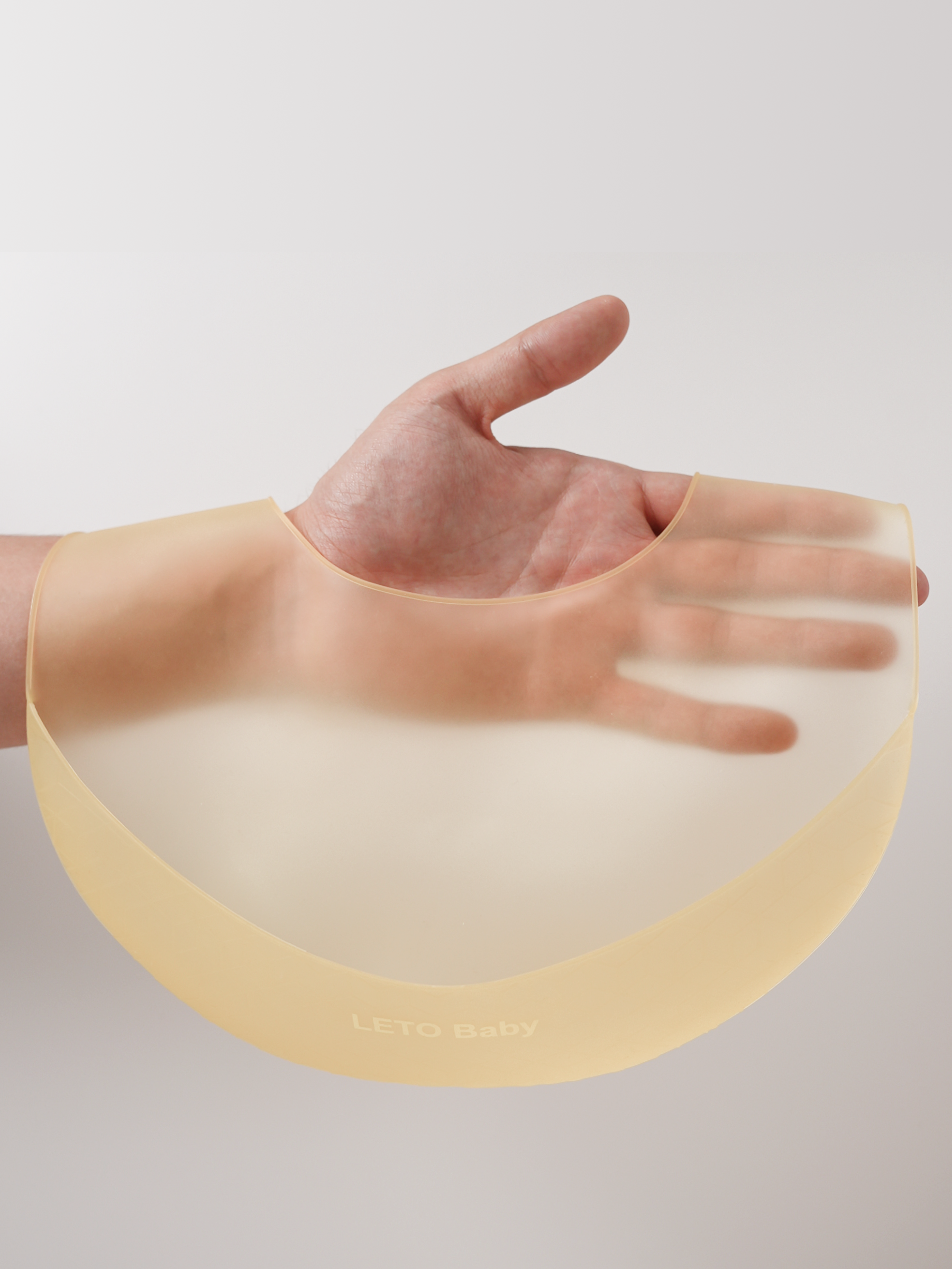 Нагрудник силиконовый для кормления детский LETO BABY