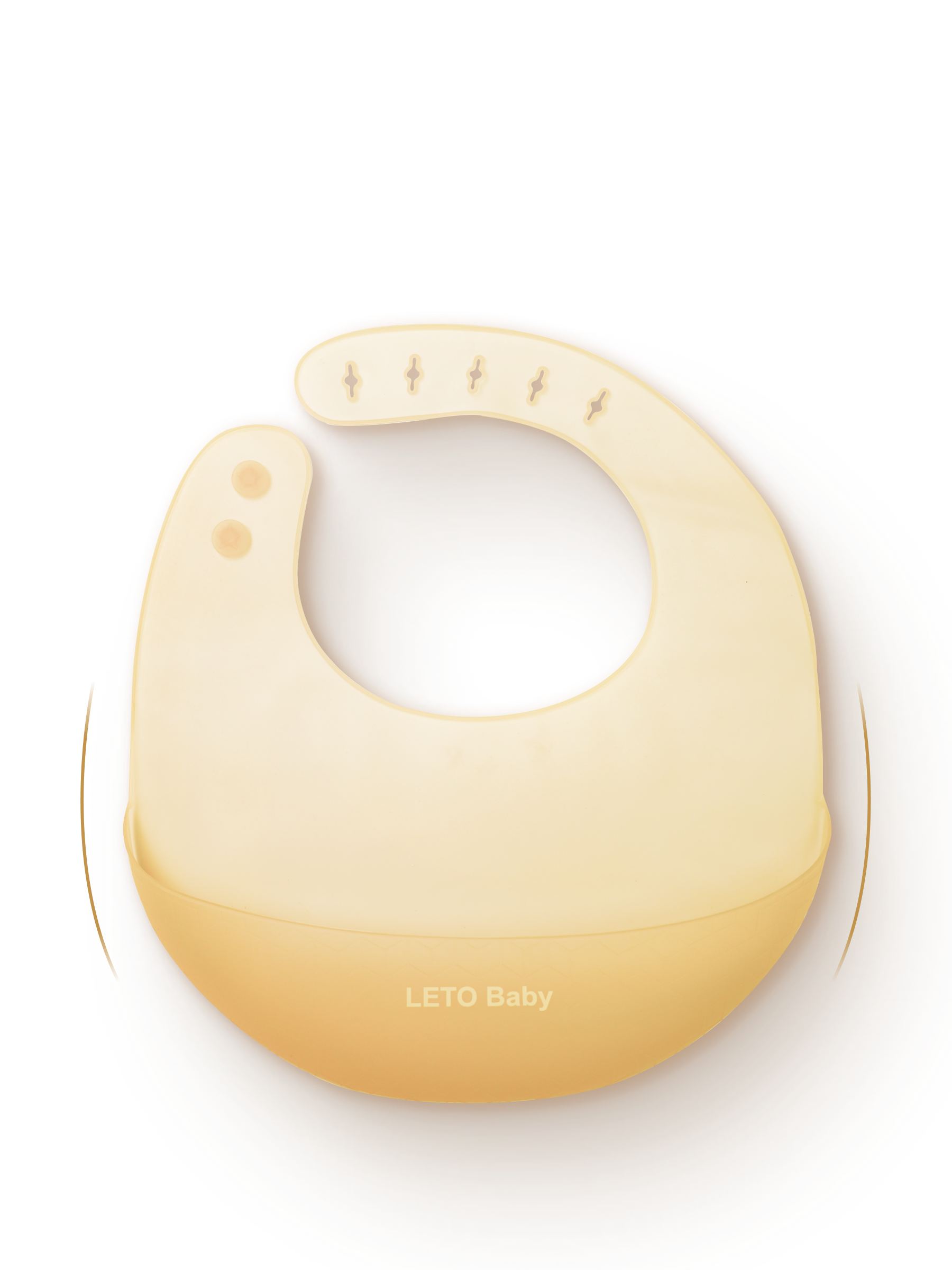 Нагрудник силиконовый для кормления детский LETO BABY