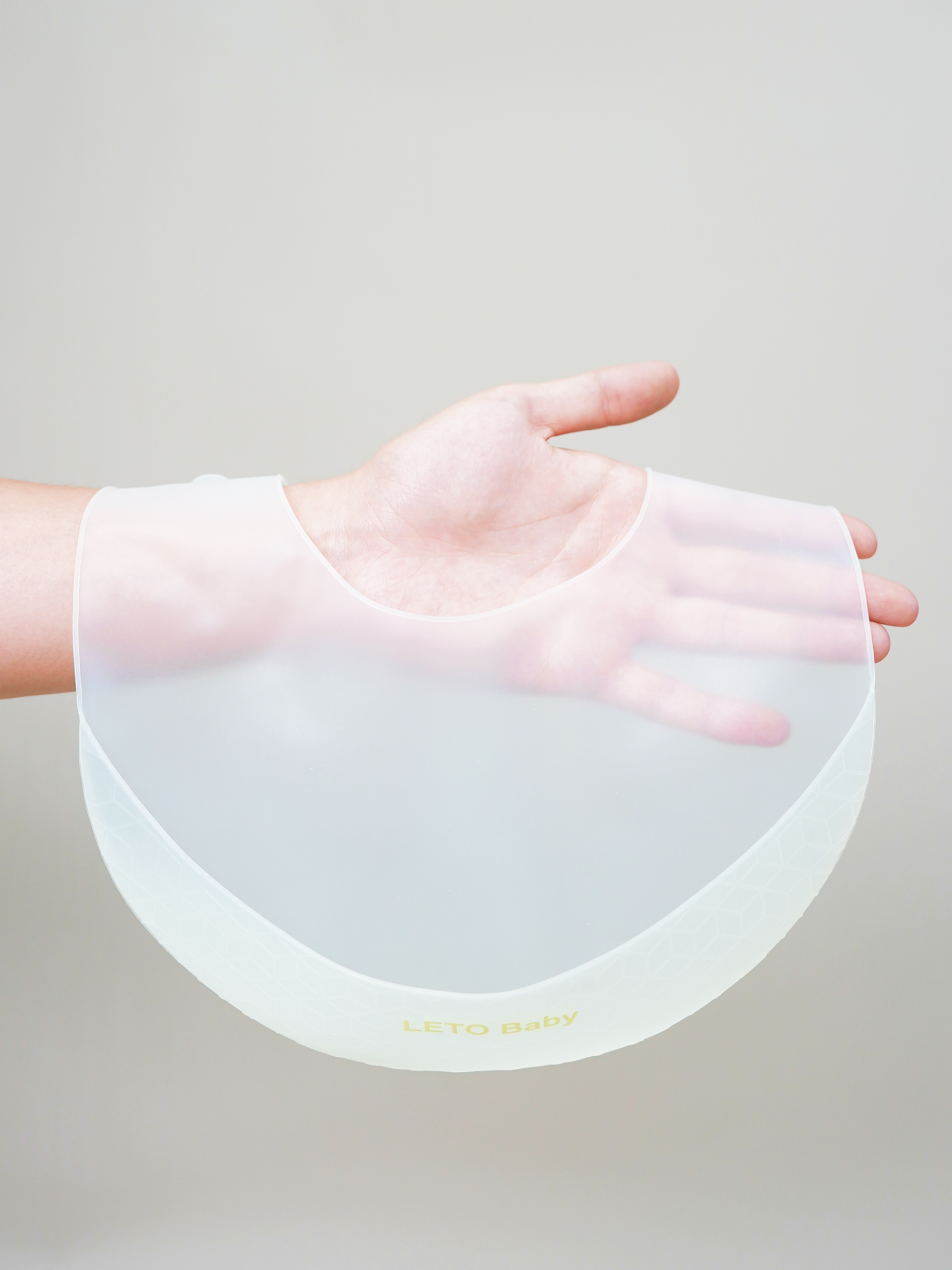 Нагрудник силиконовый для кормления детский LETO BABY