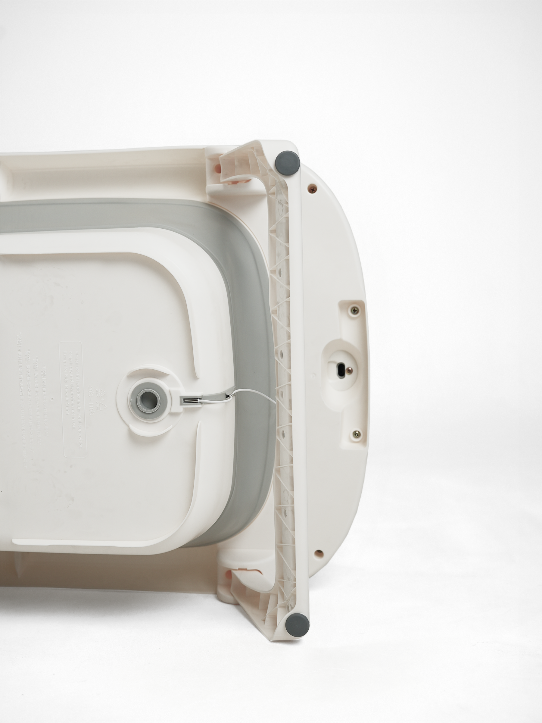 Ванночка для купания новорожденных складная с термометром